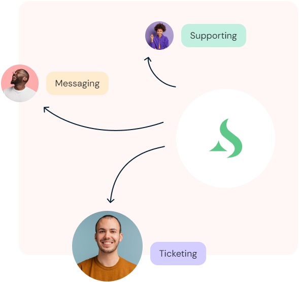 Asistente virtual respondiendo preguntas